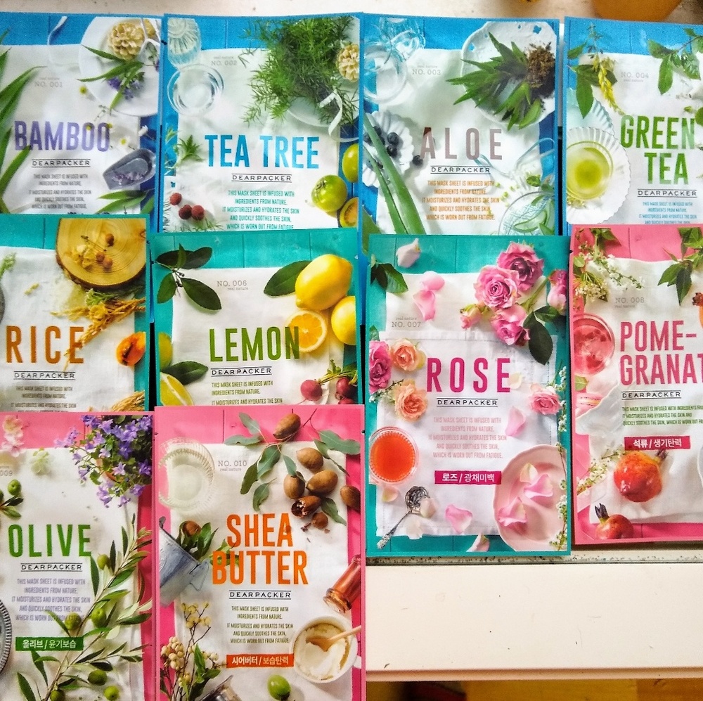 10 Mask SET Dearpacker Korean sheet mask variety